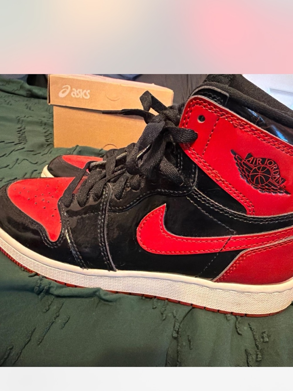 Jordan Kids High-Top Sneakers - Black & Red
